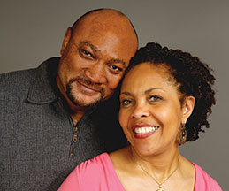 Photo of a couple smiling. Link to Life Stage Gift Planner Under Age 60 Situations.