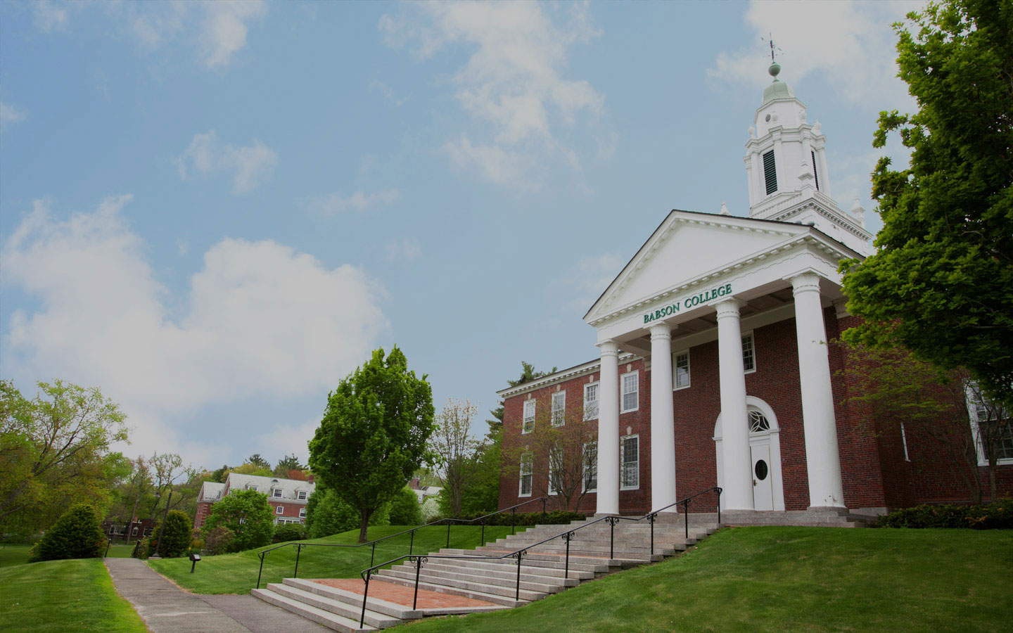 Photo of a Babson College building